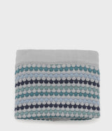 Confetti Stripe Baby Blanket - Blue
