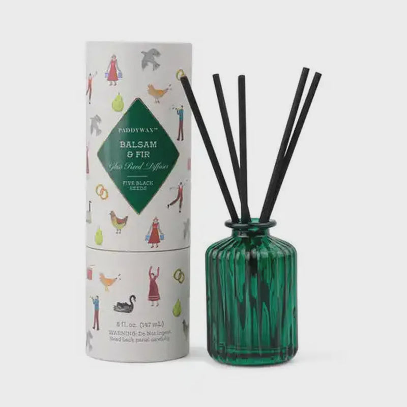 Holiday Ribbed Diffuser - Balsam & Fir