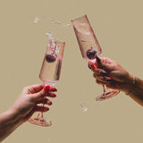 The Luna Champagne Flutes - Set of 2 Blush