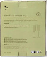 The Luna Champagne Flutes - Set of 2 Olive