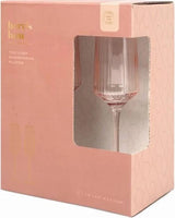 The Luna Champagne Flutes - Set of 2 Blush