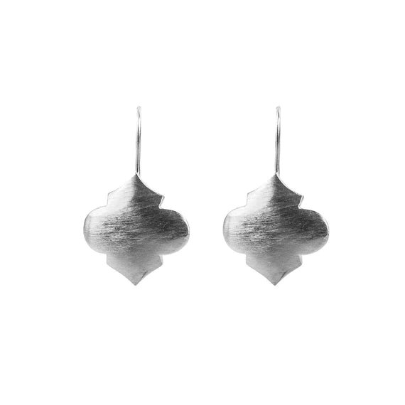 Moroccan Hook Earrings Silver