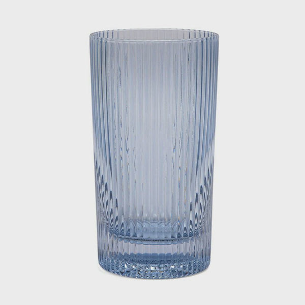 The Stella Highball Glass - Set of 2 Blue