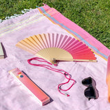 Hand Fan w/Gift Box"Sunset"