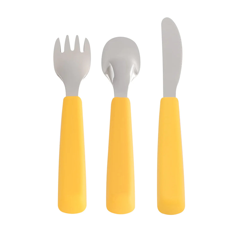 Toddler Feedie® Cutlery Set - Yellow