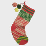 Palmina Knitted Stocking - Crimson