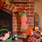 Palmina Knitted Stocking - Crimson