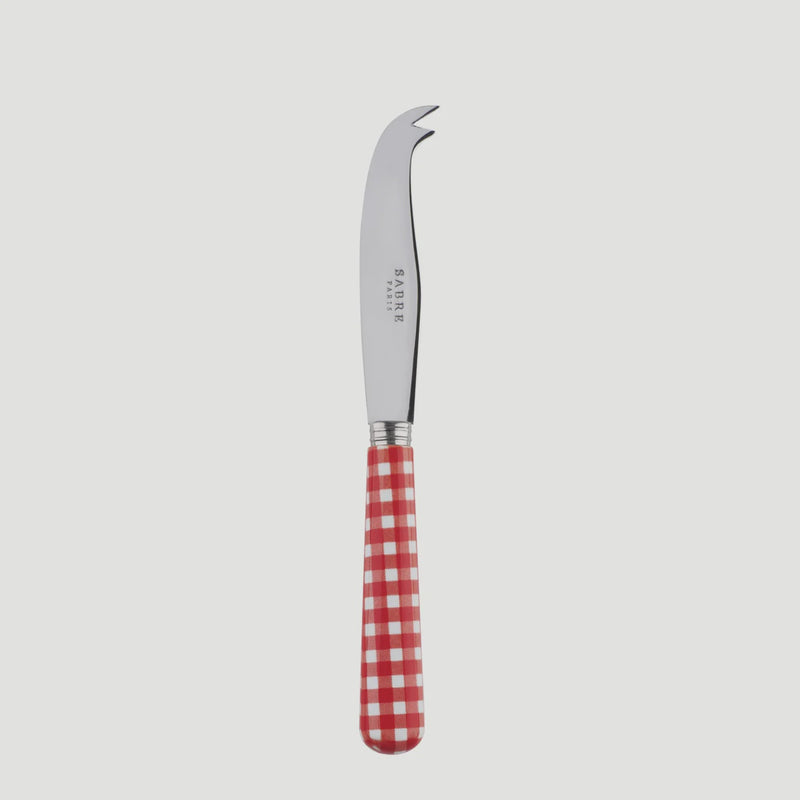 Cheese Knife Small - Gingham Red