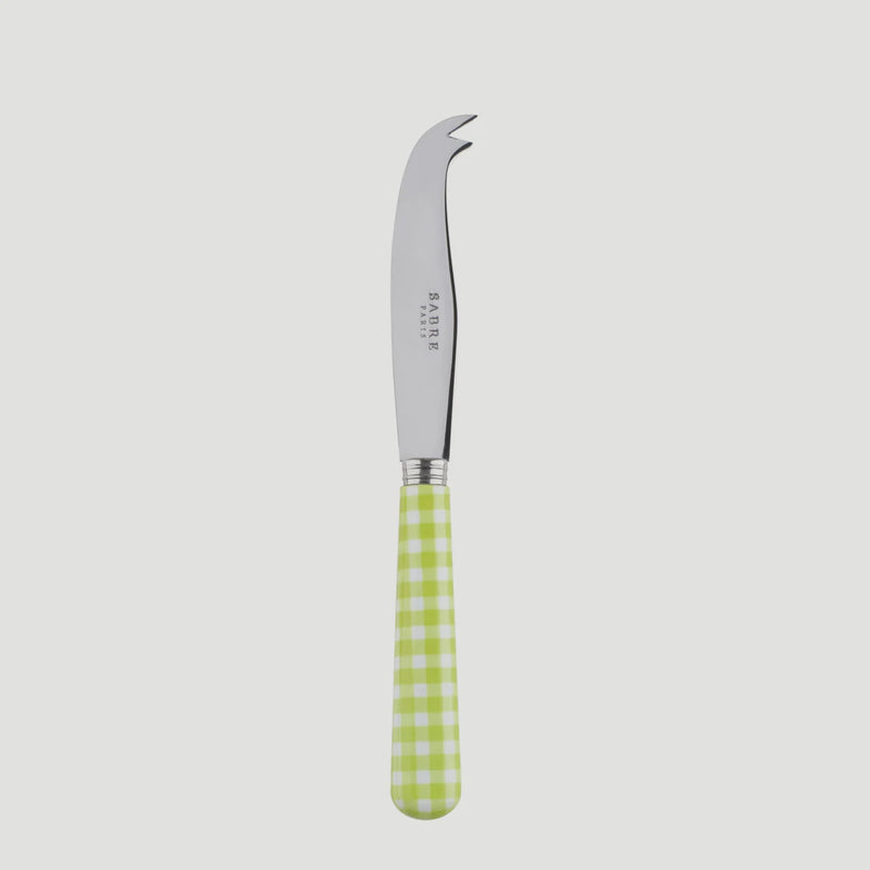 Cheese Knife Small - Gingham Lime