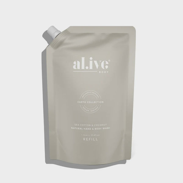 alive body Hand & body Wash Refill -  Sea Cotton & Coconut