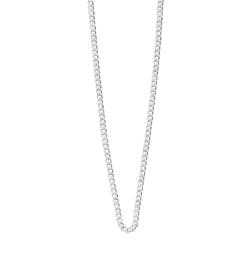 Bespoke Curb Chain 16" to 18" (sterling silver)