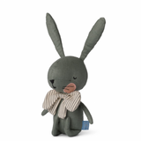 Corduroy Rabbit with Bow Tie Soft Toy in Green