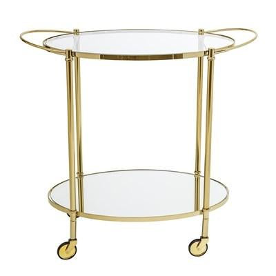 Fine Bar Table Gold Glass