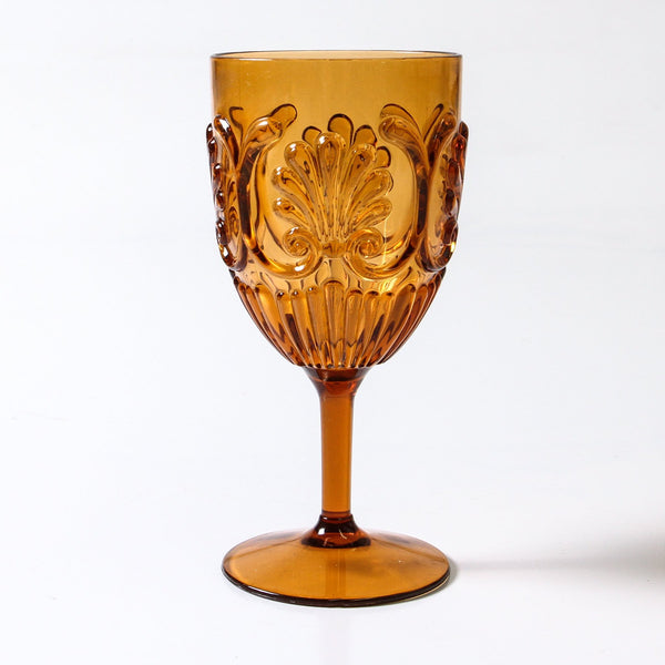 Flemington Acrylic Wine Glass – Amber