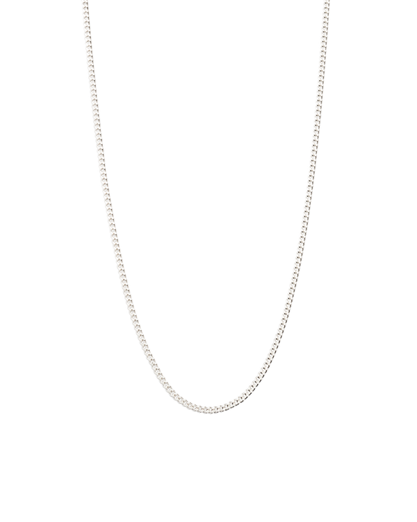 Bespoke Curb Chain 22-25" (sterling silver)