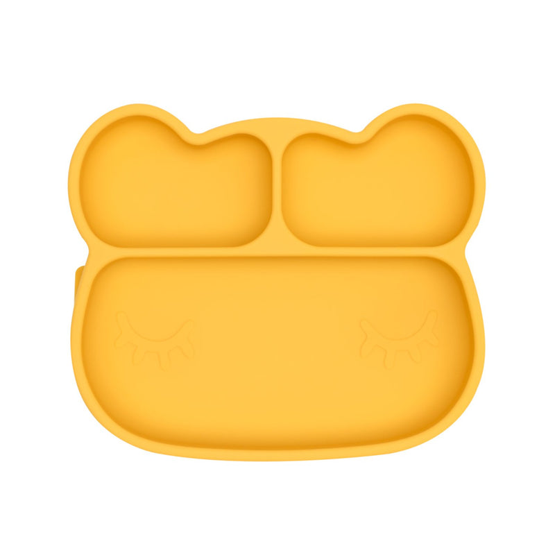 Bear Stickie Plate Yellow