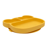 Bear Stickie Plate Yellow