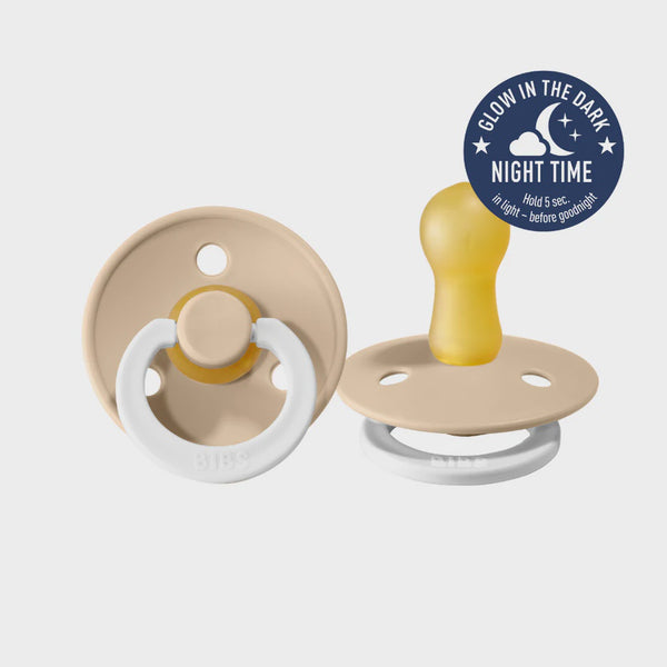 Bibs Dummy Night Glow - 2 Pack - Vanilla