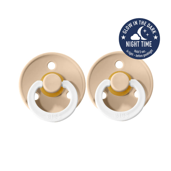 Bibs Dummy Night Glow - 2 Pack - Vanilla