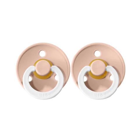 Bibs Dummy Night Glow  - 2 Pack - Blush