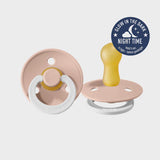 Bibs Dummy Night Glow  - 2 Pack - Blush