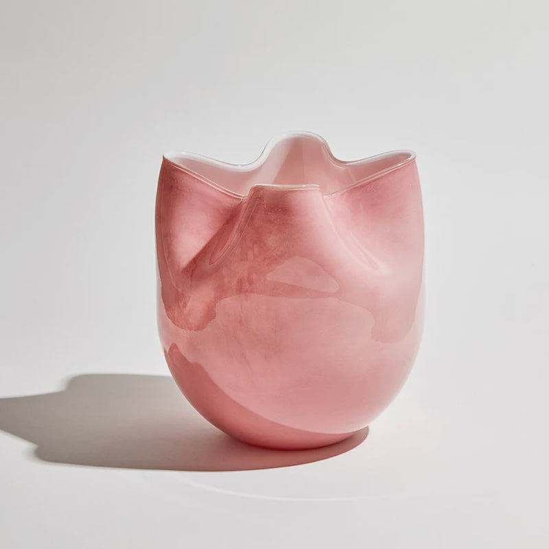 Cino Frilled Vase - Pink
