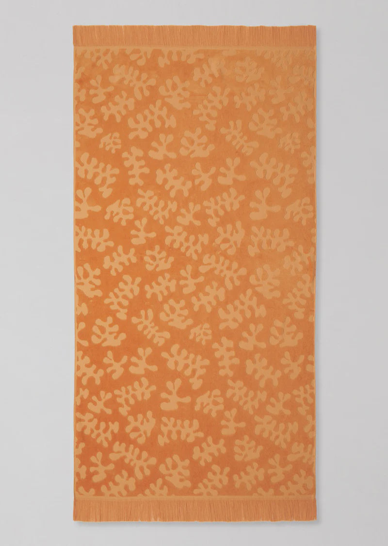 Blossom Beach Towel - Tangerine