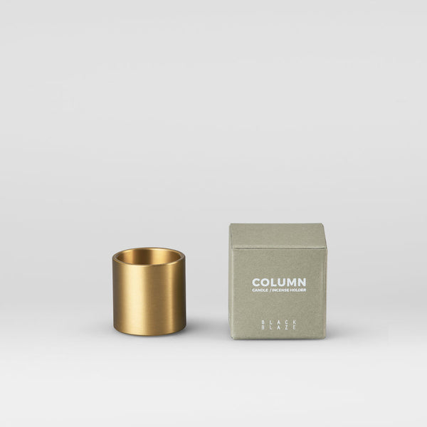 Column Brass Candle Holder