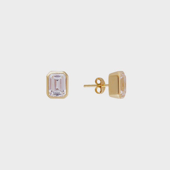 White Crystal Cocktail Studs