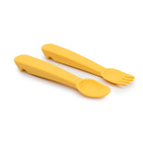 Feedie Fork & Spoon Set - Yellow