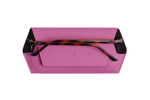 Fox and Leo glasses case - Foxy Lady (hot pink)