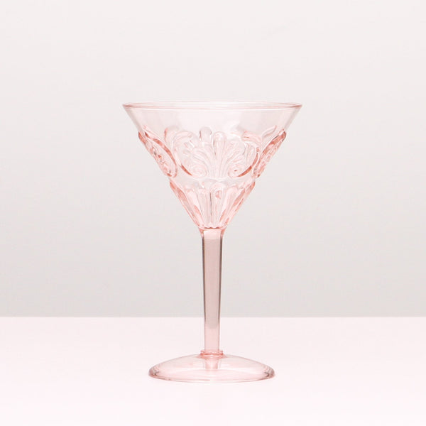 Flemington Acrylic Martini Glass - Pink