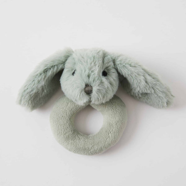 Green Bunny Rattle