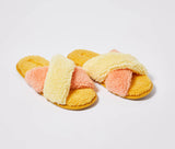 Peaches and Pineapple Boucle Adult Slippers