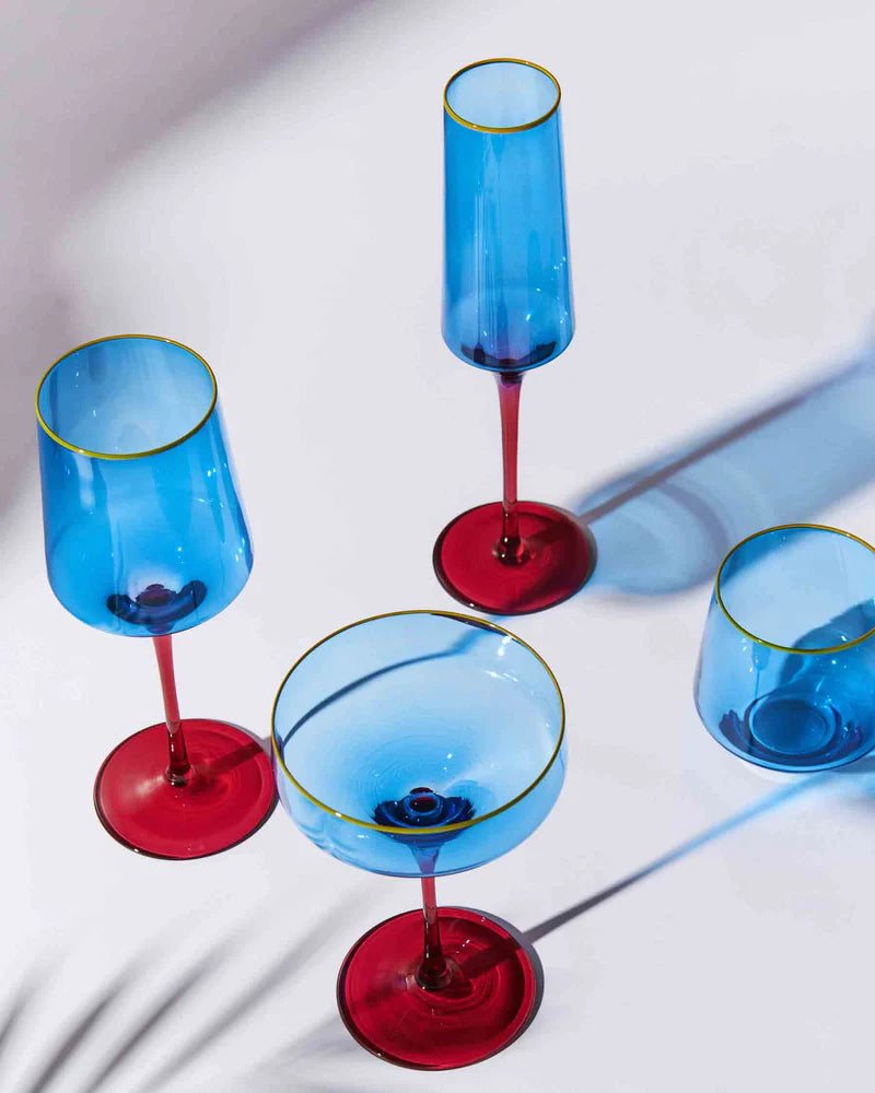 Sapphire Delight Vino Glass 2P Set