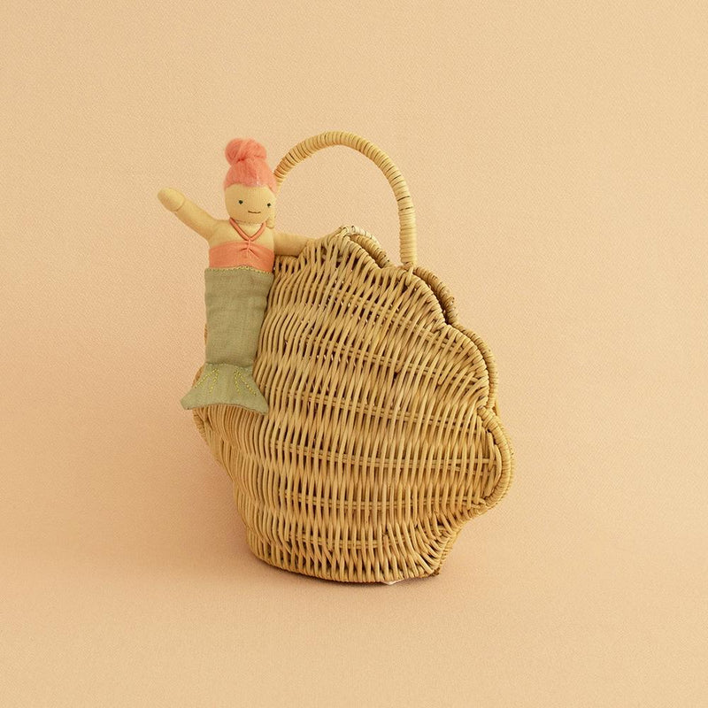 Rattan Shell Bag Straw The Woodsfolk