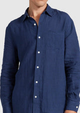 Linen Shirt Navy