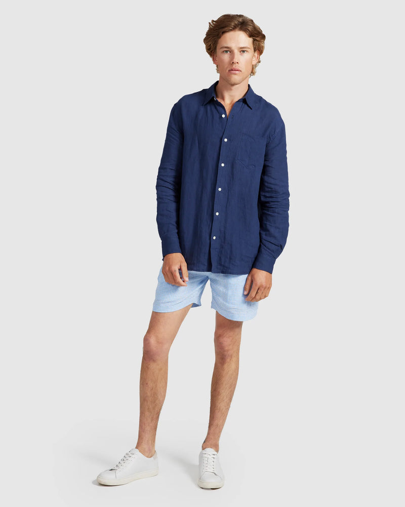 Linen Shirt Navy