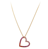 Pink Ombre Heart Necklace