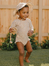 Sun Hat - Apricot Floral