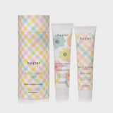 Body Care Duo - Pastel Checks - White Flowers & Citrus