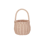 Rattan Berry Basket - Rose