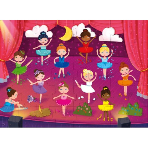 Sassi 3D Puzzle and Book Set - Learn Colours Ballerina