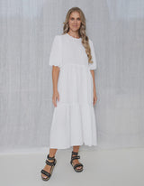 Silvana Dress - White