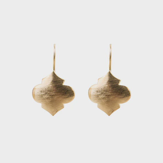 Moroccan Hook Earrings Gold