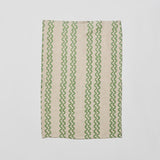 Double Waves Green Tea Towel