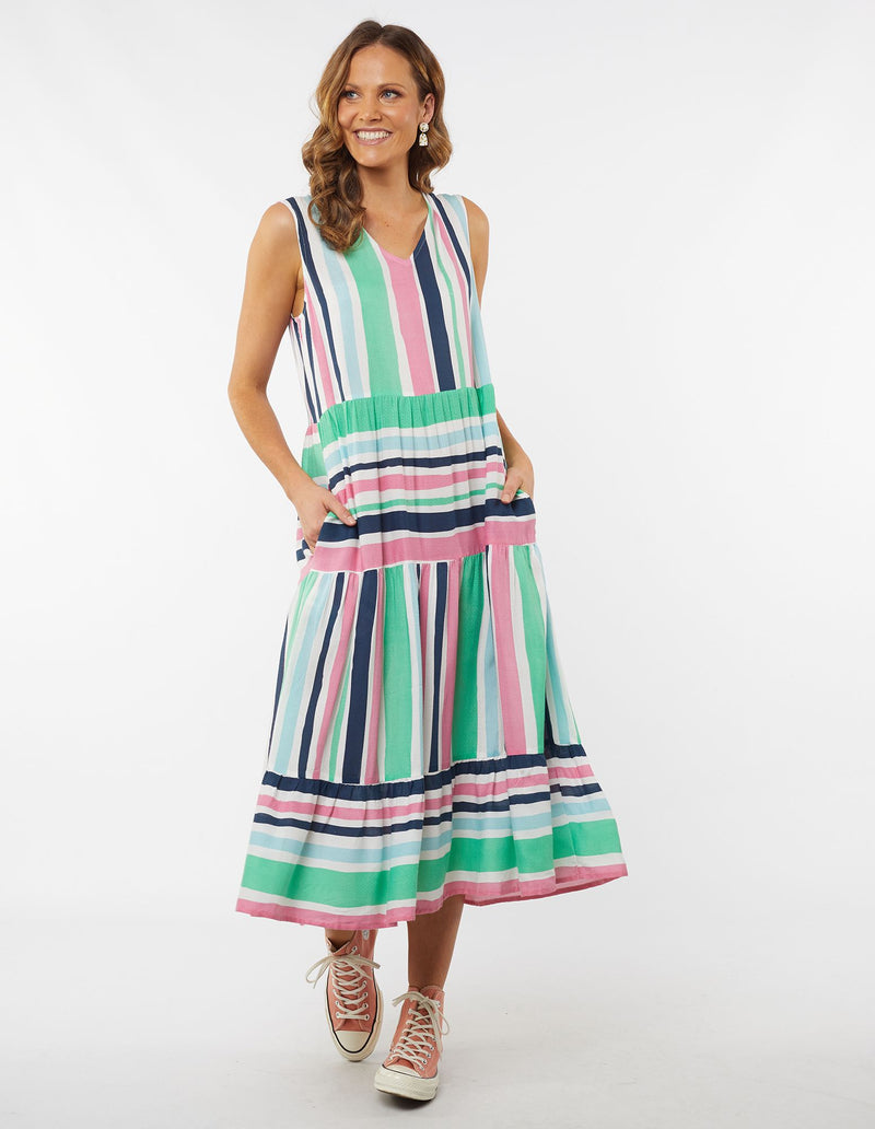 Margarita Stripe Midi Dress