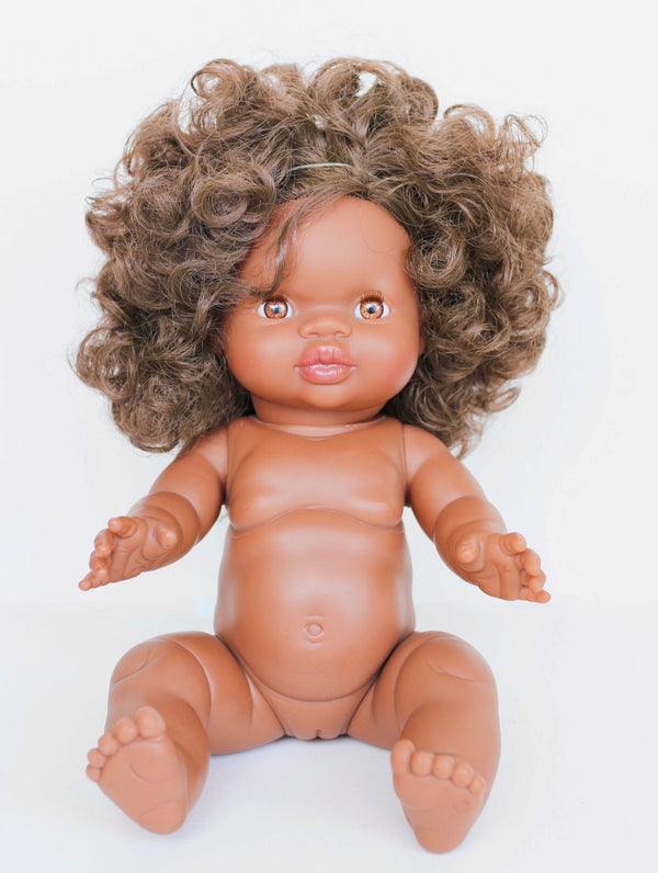 Paola Reina Gordis Doll African Girl Brown Hair - Marley