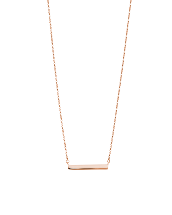 Engravable Bar Necklace (18k-rose gold-vermeil)