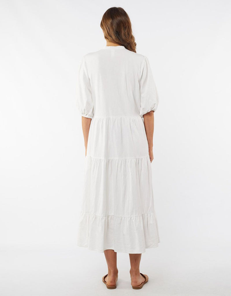 Constance Tiered Dress - White
